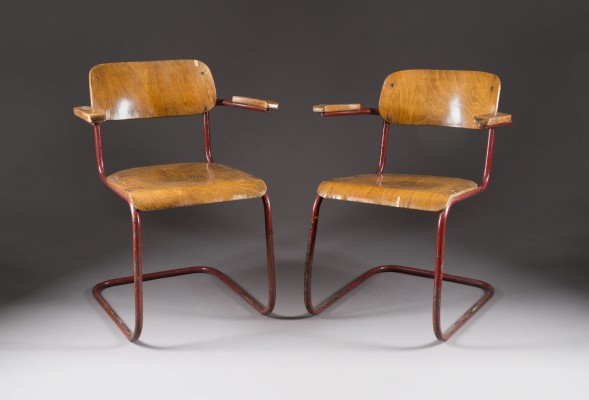 Auction <br>PAAR FREISCHWINGER MIT ARMLEHNEN