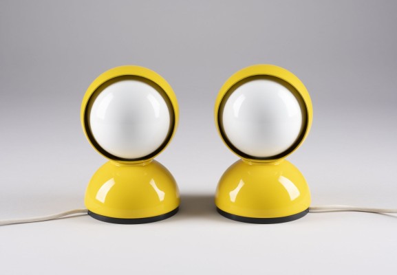 Picture PAAR TISCHLAMPEN / WANDLEUCHTEN MODELL 'ECLISSE'