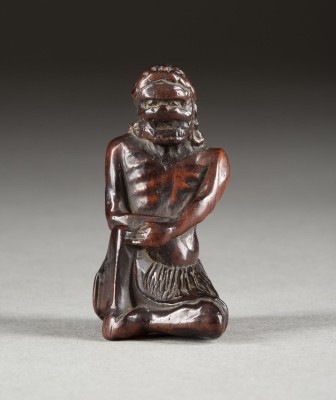 Bild EIN FEINES HOLZGESCHNITZTES NETSUKE EINES SENNIN