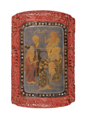 Auction <br>EIN SILBERLACKIERTES UND TSUISHU VIERTEILIGES INRO