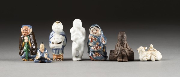 Bild SIEBEN NETSUKE AUS KERAMIK