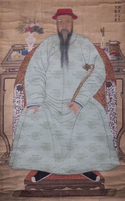 Auktion <br>GU JIANLONG (MIT UNTERSCHRIFT VON), EIN PORTRÄT VON CHEN PENGNIAN