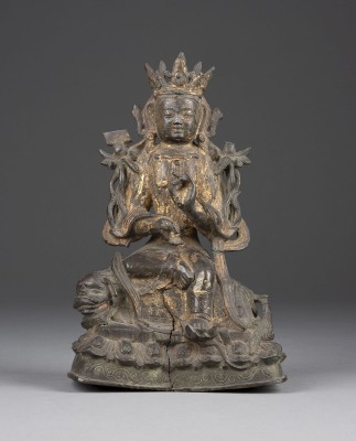 Bild EINE FIGUR VON MANJUSHRI AUS BRONZE