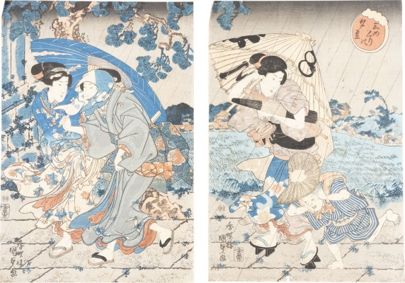 Picture UTAGAWA KUNISADA, ZWEI UKIYO-E