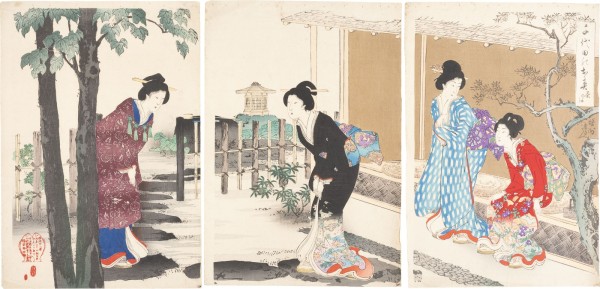 Bild YOSHU CHIKANOBU, CHANOYU (TRIPTYCHON)