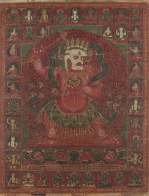 Auction <br>EIN THANGKA DER SIMHAVAKTRA