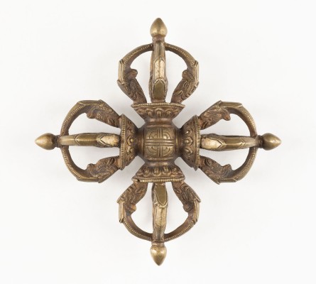 Bild EIN KREUZVAJRA AUS BRONZE