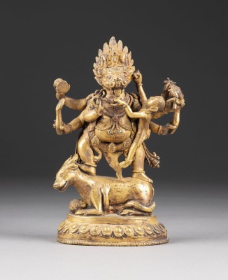 Bild EINE FIGUR VON YAMANTAKA AUS BRONZE