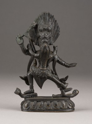 Picture EINE FIGUR VON YAMA DHARMARAJA AUS BRONZE