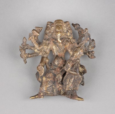 Picture EINE STEHENDE FIGUR VON GANAPATI MIT GEFÄHRTIN AUS BRONZE