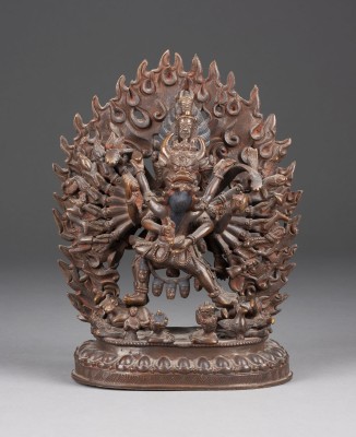Bild EINE FIGUR VON YAMANTAKA AUS BRONZE