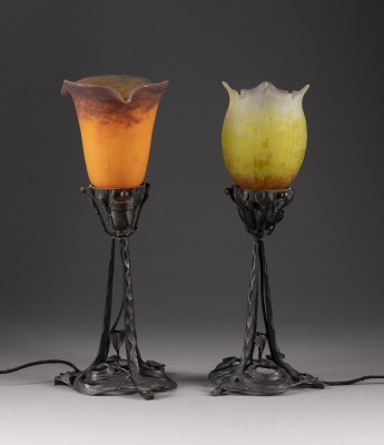 Auction 137<br>ZWEI JUGENDSTIL-TISCHLAMPEN