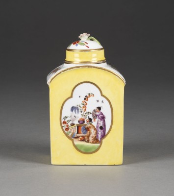 Auction 137<br>GELBFOND TEESDOSE MIT CHINOISERIEN