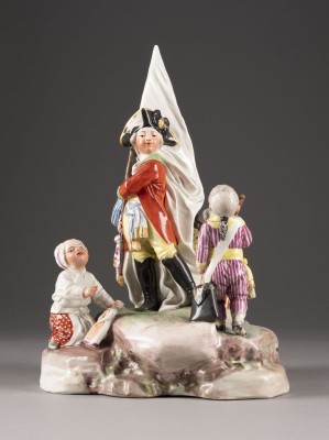 Auktion 137<br>GROSSE FIGURENGRUPPE 'SPIELENDE KINDER'