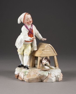 Auktion 137<br>FIGURENGRUPPE 'KNABE MIT HUND'