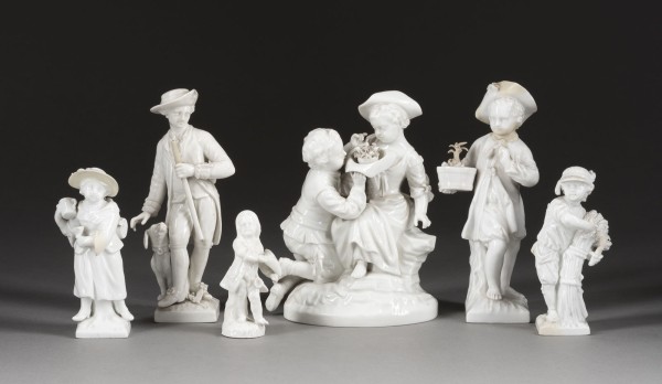 Auktion 137<br>SAMMLUNG VON SECHS PORZELLAN-FIGUREN