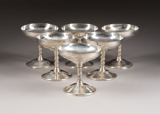 Auktion 137<br>SET VON SECHS CHAMPAGNECHALEN