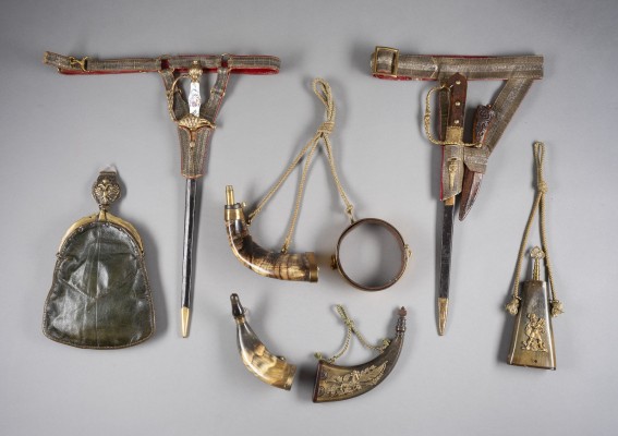 Auktion 137<br>SIEBENTEILIGES JAGD-KONVOLUT