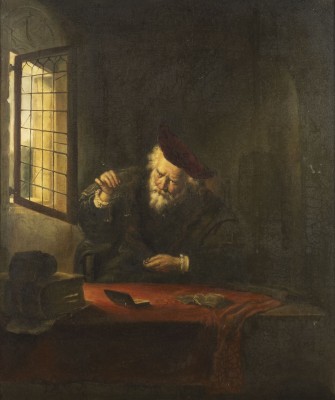 Auction 137<br>DER GOLDWÄGER (KOPIE NACH SALOMON DE KONINCK, 1609-1656)