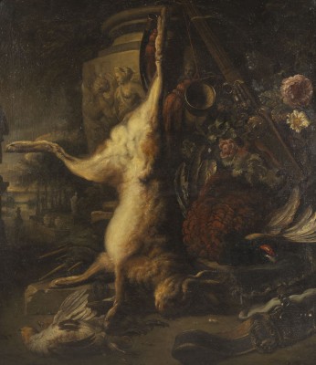 Auktion 137<br>JAGDSTILLLEBEN (KOPIE NACH JAN WEENIX, 1640-1719)