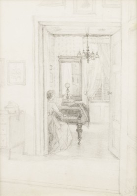 Auction 137<br>Interieur mit Dame am Flügel
