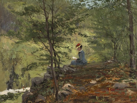 Auction 137<br>WALDLANDSCHAFT MIT LESENDER DAME