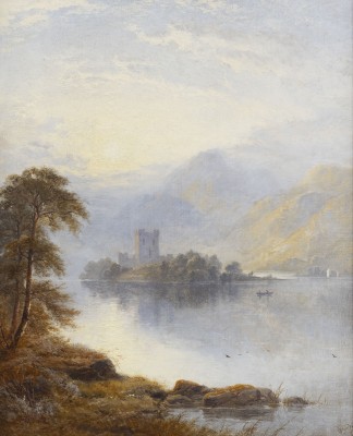 Auction 137<br>ABENDLANDSCHAFT MIT BLICK AUF DAS SCHLOSS AM SEE