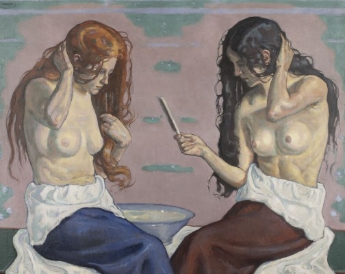 Auction 137<br>MÄDCHEN BEI DER TOILETTE (1913)