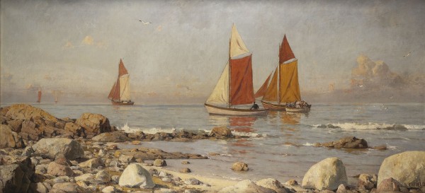 Auction 137<br>SEGELBOOTE VOR DER KÜSTE BEI SCHÖNEM WETTER
