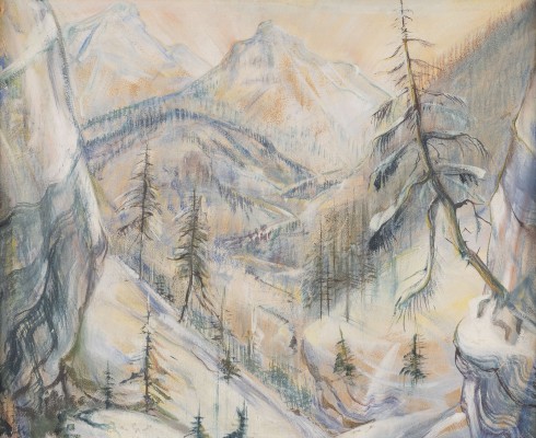 Auktion 137<br>Verschneite Berglandschaft