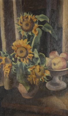 Auction 137<br>STILLLEBEN MIT ÄPFELN UND SONNENBLUMEN