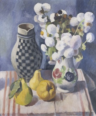 Auction 137<br>STILLLEBEN MIT KRÜGEN, BIRNEN UND BLUMEN (1932)