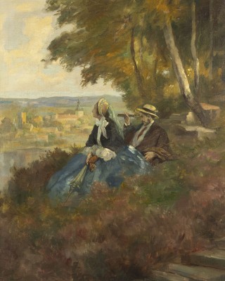 Auction 137<br>PAAR VOR WEITER LANDSCHAFT (1932)