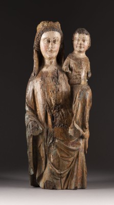 Auktion 137<br>BEDEUTENDE MADONNA MIT DEM CHRISTUSKIND