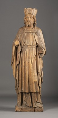 Auction 137<br>BEKRÖNTE HEILIGENFIGUR (CHRISTUS ALS WELTENHERRSCHER)