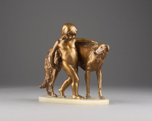 Auction 137<br>KNABE MIT WINDHUND