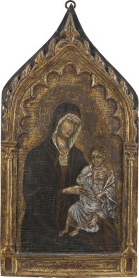 Auktion 137<br>THRONENDE MADONNA MIT DEM KIND