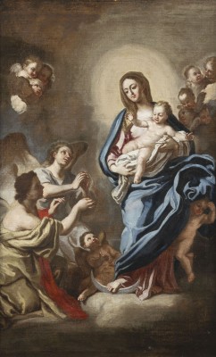Auction 137<br>MADONNA MIT KIND UMGEBEN VON ENGELN