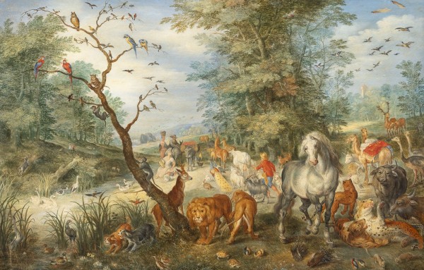 Auktion 137<br>PARADIESLANDSCHAFT MIT EINZUG IN DIE ARCHE NOAH
