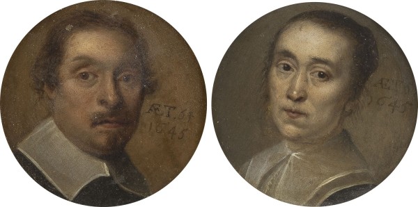 Auction 137<br>BILDNISPAAR: BRUSTBILDNIS EINES ADLIGEN HERREN NACH RECHTS / BRUSTBILDNIS EINER ADLIGEN DAME NACH LINKS