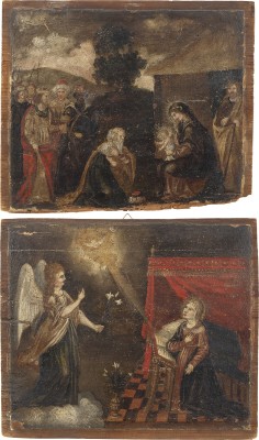 Auktion 137<br>VERKÜNDIGUNG AN MARIA / DARBRINGUNG DER HEILIGEN DREI KÖNIGE