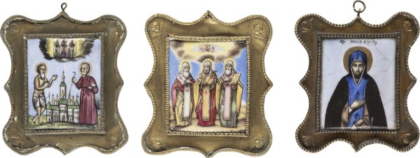Auction 138<br>DREI FINIFTI MIT AUSGEWÄHLTEN HEILIGEN