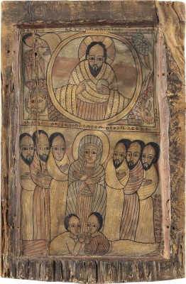 Auktion 138<br>KOPTISCHE IKONE MIT DER HIMMELFAHRT CHRISTI