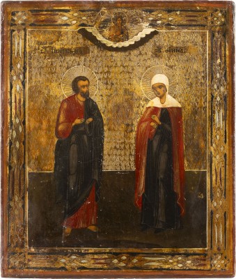 Bild IKONE MIT DEN HEILIGEN JOACHIM UND ANNA, ELTERN DER GOTTESMUTTER