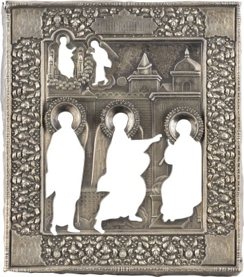 Picture SILBER-OKLAD EINER IKONE MIT DER VERKÜNDIGUNG DER GOTTESMUTTER