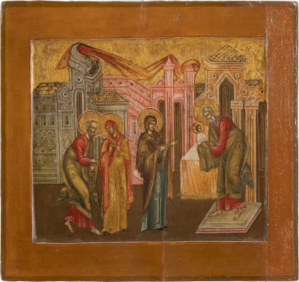 Picture IKONE MIT DER DARBRINGUNG CHRISTI IM TEMPEL