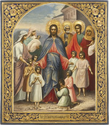 Auction 138<br>SELTENE IKONE 'LASSET DIE KINDER ZU MIR KOMMEN'