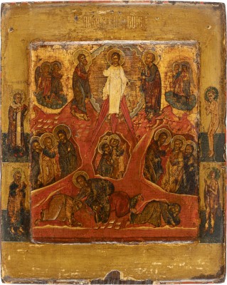 Auction 138<br>IKONE MIT DER VERKLÄRUNG CHRISTI AUF DEM BERG TABOR