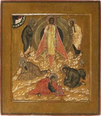 Auction 138<br>IKONE MIT DER VERKLÄRUNG CHRISTI AUF DEM BERG TABOR