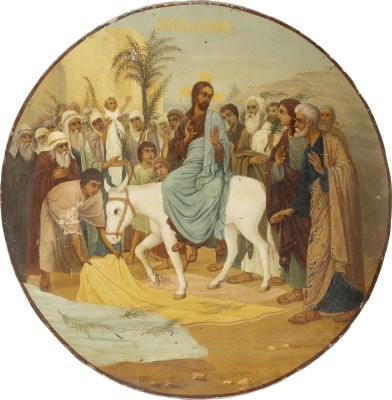 Bild GROSSE IKONE MIT DEM EINZUG CHRISTI NACH JERUSALEM
